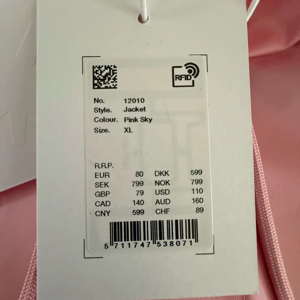 Rains Pink Hooded Waterproof Jacket XL - Picture 4 of 5
